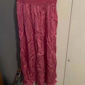 Aerie Vibrant Pink Maxi Skirt